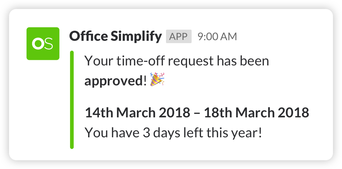 Slack interactive approval